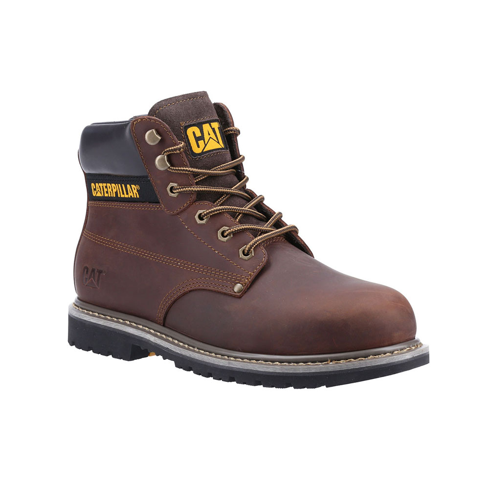 Caterpillar Powerplant Astm Philippines - Mens Safety Boots - Brown 47562VROT